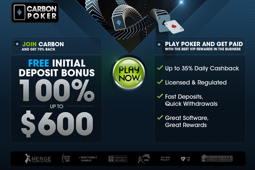 Carbon Poker Landing Page Design